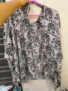 Elephant Print Kimono
