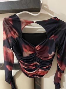 Trendy Print Long Sleeve Top