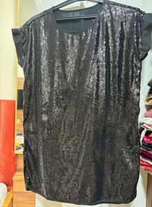Black Sequins Top