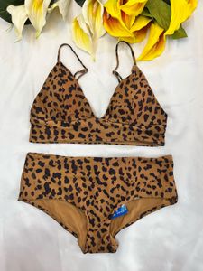 Leopard Print Bikini Set