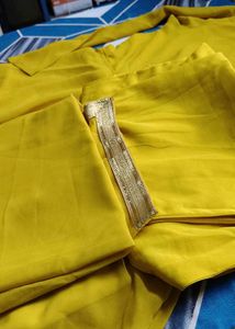 Yellow Anarkali Suit With Dupatta