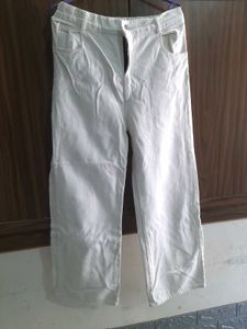 White Wide Leg Jeans