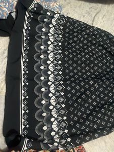 Black & White Patterned Dress