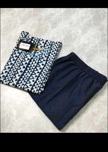 Printed Top & Pants Set