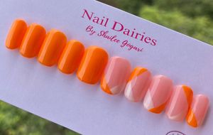 Orange Press-on Nails