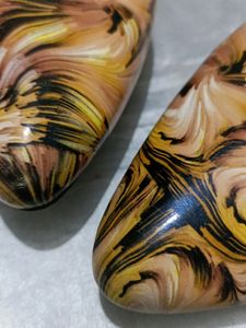 Printed Belly In Crystal Heels