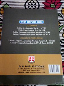 Guided computer application practical work book Class -10th Icse