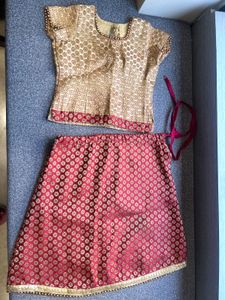 Kids Banarasi Lehenga Set