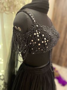 Black Embellished Lehenga Choli