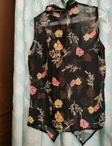 Black Floral Shirt
