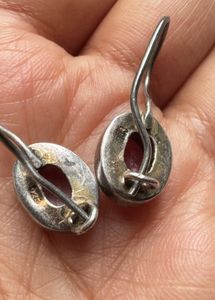 92.5 Amethyst Silver Earrings