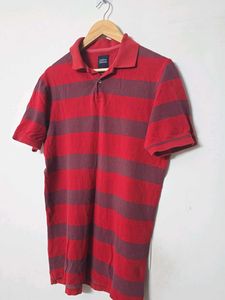 Striped Red Polo Shirt
