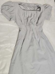 ✨Elegant Grey Fit &amp; Flare Dress🤩