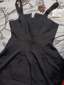 Chic Black Mini Dress For Party Branded Nevar Wear