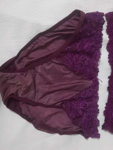 Purple Lace Bra