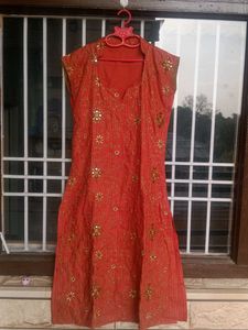 ♥️Wow Red Kurti Embroidery 🪡