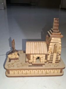 Laser Cut Wooden Model Kit