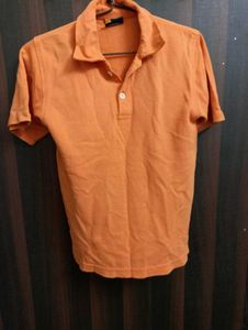Boys Orange Polo T-Shirt