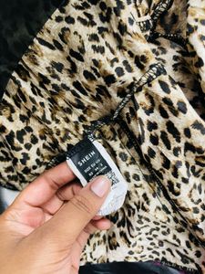 Shein Vintage Cheetah Print Top/Jacket