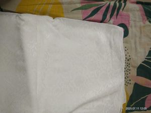 White Floral Fabric