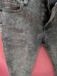 Acid Wash Gray Jeans