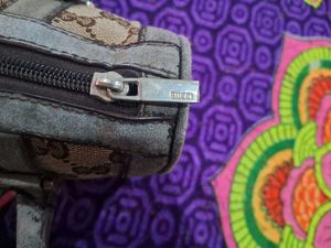 Gucci Brown GG Canvas Boston Bag Beige Green