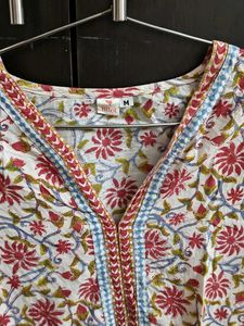 Floral Print Kurta