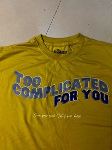 Yellow Graphic Print Tee