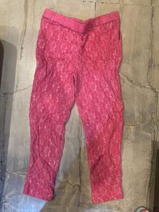 Three Piece Suit In Georgette With Pure Dupatta And Lace Pants