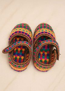 👧 Multicolored Mojdi for Girls (1–2 Years)