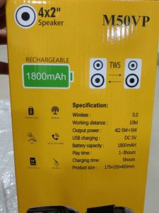 New Bluetooth Speaker With Karoke Mic
