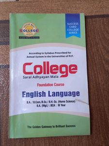 College Series ,foundation Course (English, Hindi) Series 2