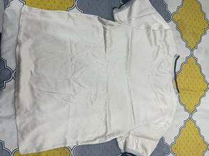 beige satin top