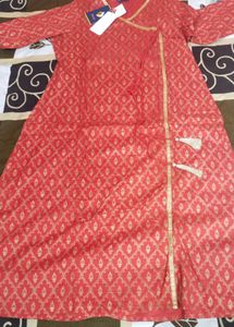 Elegant Red Printed Kurta