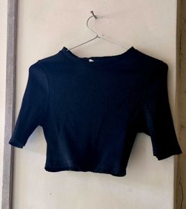 Black Crop Top