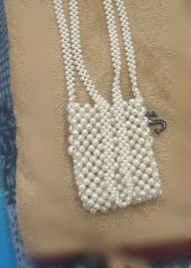 Vintage Pearl Beaded Evening Bag