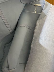 Blue Bomber Jacket- women (can be worn by size