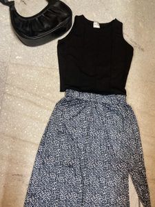 Skirt And Crop Top Combo