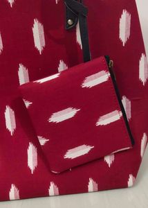 Red Shoulder Tote Bag