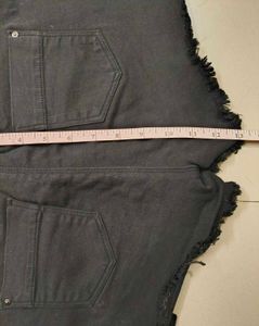 Imported Black Denim Hotpant