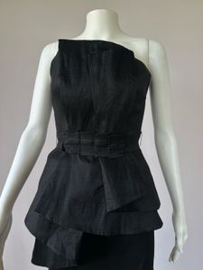 Black Slit Dress