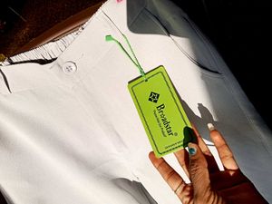 Beige Wide Leg Pants