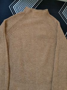 Stylish Brown Knit Sweater