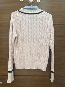 Pink Cable Knit Sweater