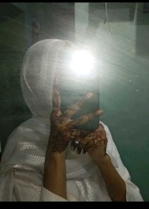 Elegant Ethnic white hijab