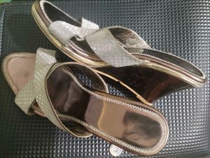 Bronze Bling Party Wedges