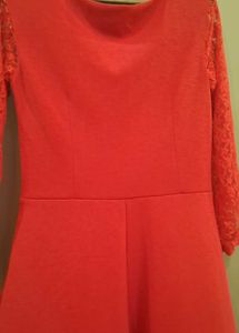 Elegant Red Long Sleeve Dress