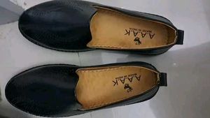 Black Leather Loafers
