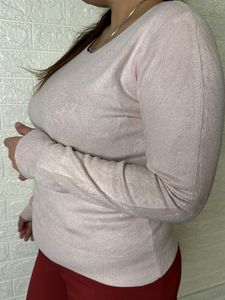 Baby Pink Knitted Sweater
