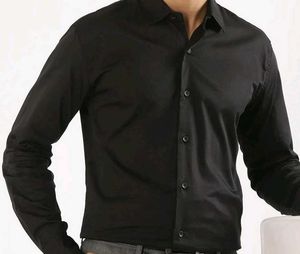 Plain Black Formal Shirt ✨
